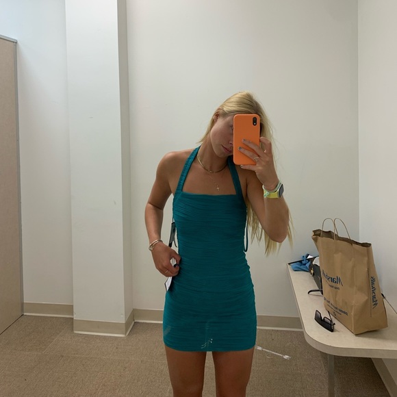 Macy's Dresses & Skirts - Blue Bandage Dress